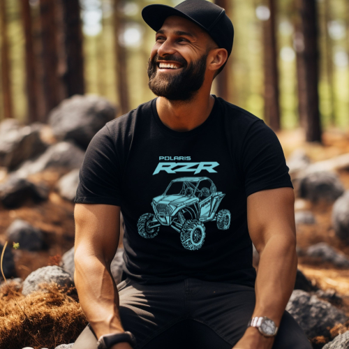 Polaris RZR Men's Big and Tall Offroad T-shirt-Adventure Ready!