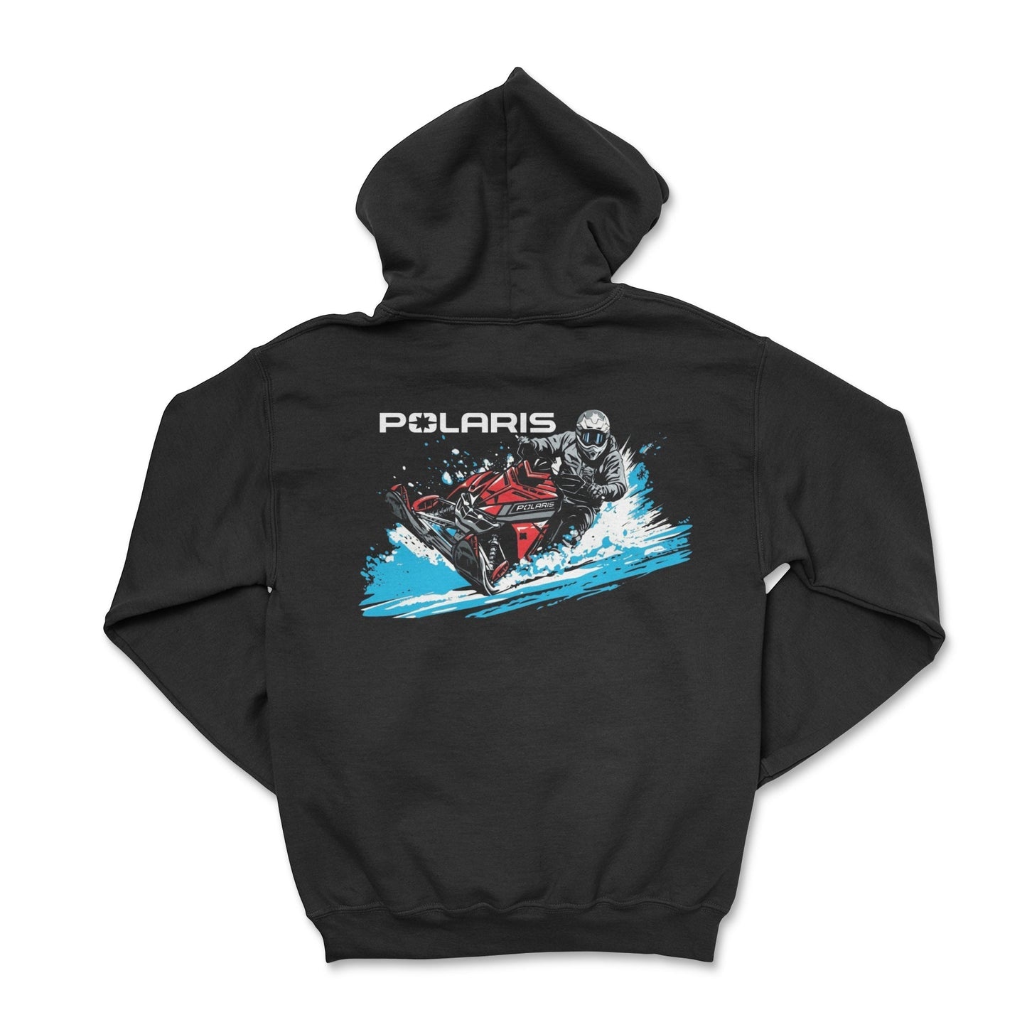 Polaris Snowmobile Black Zip-Up Hoodie