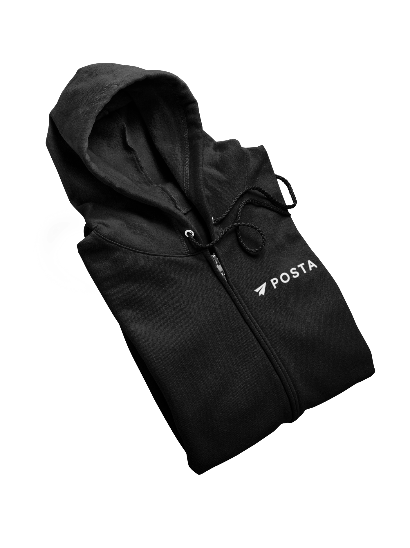 Postal Premium Unisex Full Zip Hoodie - Black - International