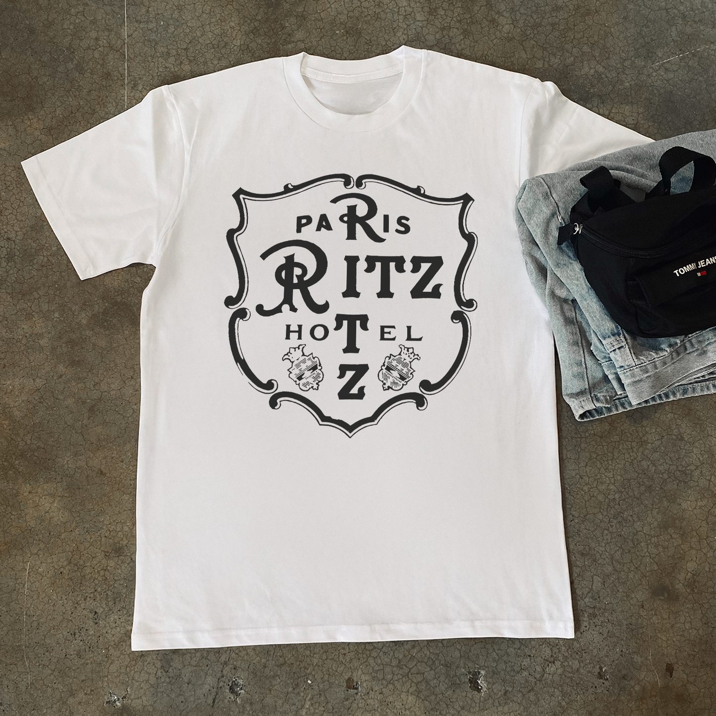 RETRO 'RITS PARIS' HEAVY WHITE T-SHIRT