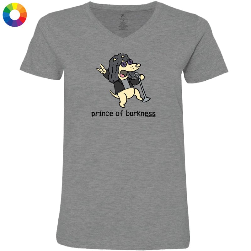 Prince of Barkness - Ladies T-Shirt V-Neck