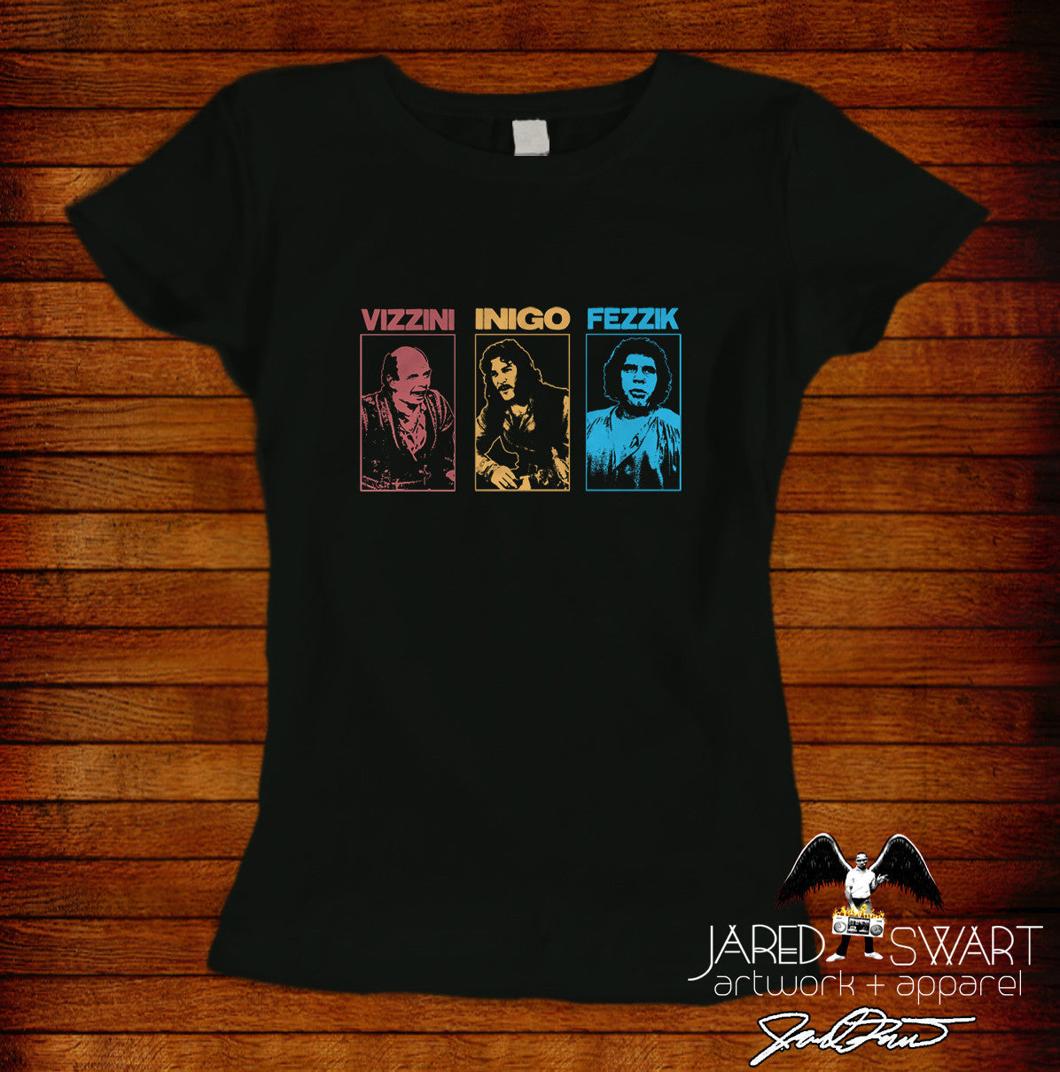 Vizzini Inigo Fezzik pop-art designer tee