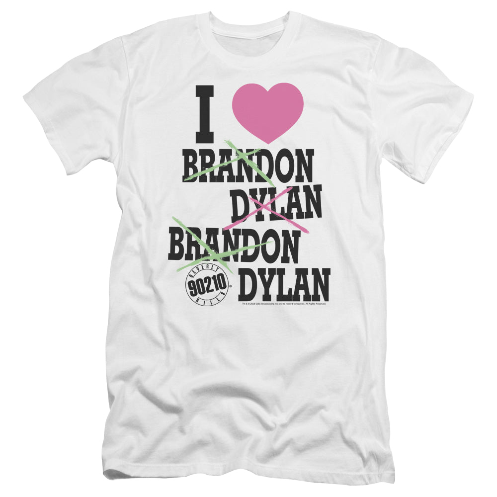 Beverly Hills 90210 I Heart 90210 - Men's Premium Slim Fit T-Shirt