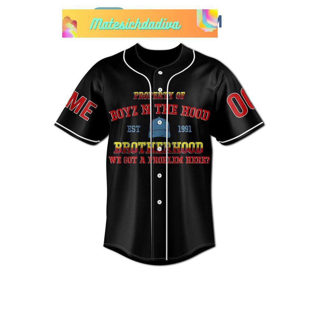 Property Of Boyz N The Hood Baseball Jersey For Men Women - lylyprint.com