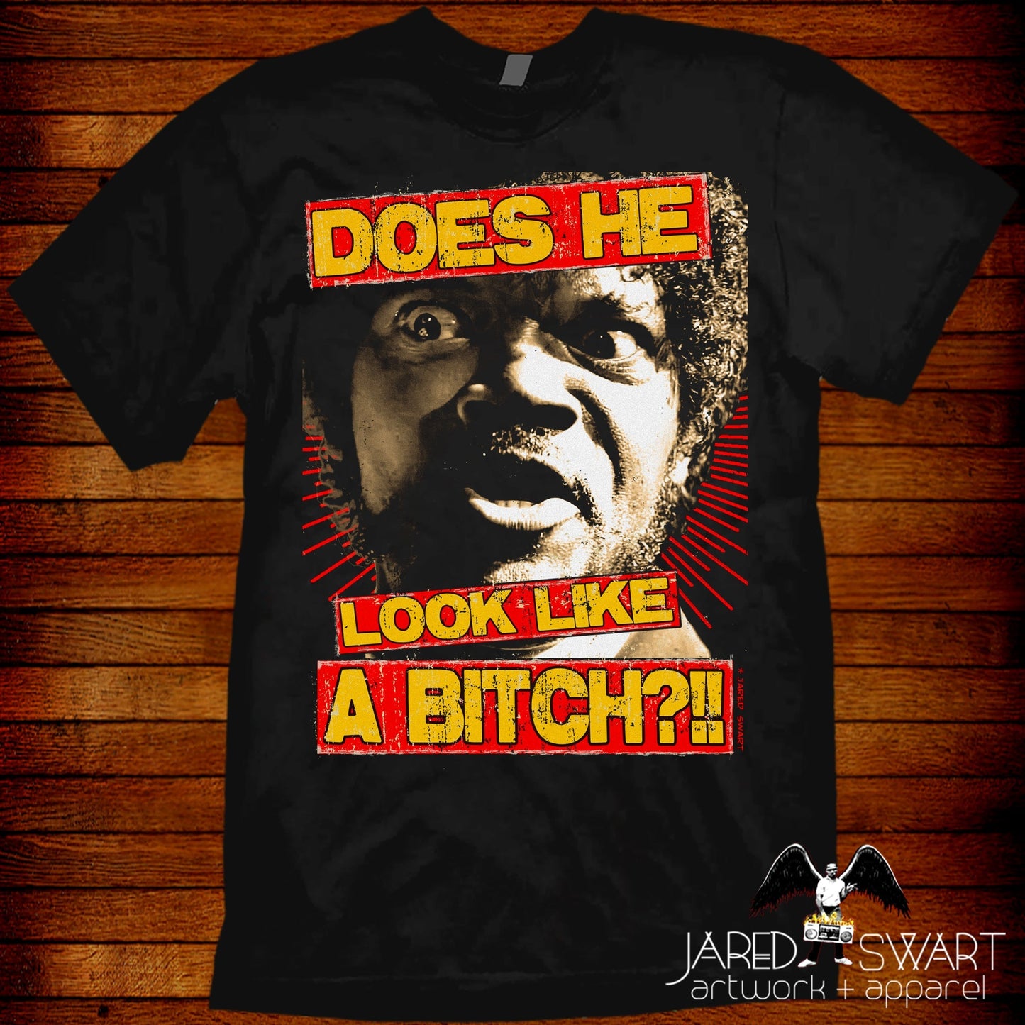 Pulp Fiction Does He Look Like a Bitch Jules Samuel L Jackson t-shirt