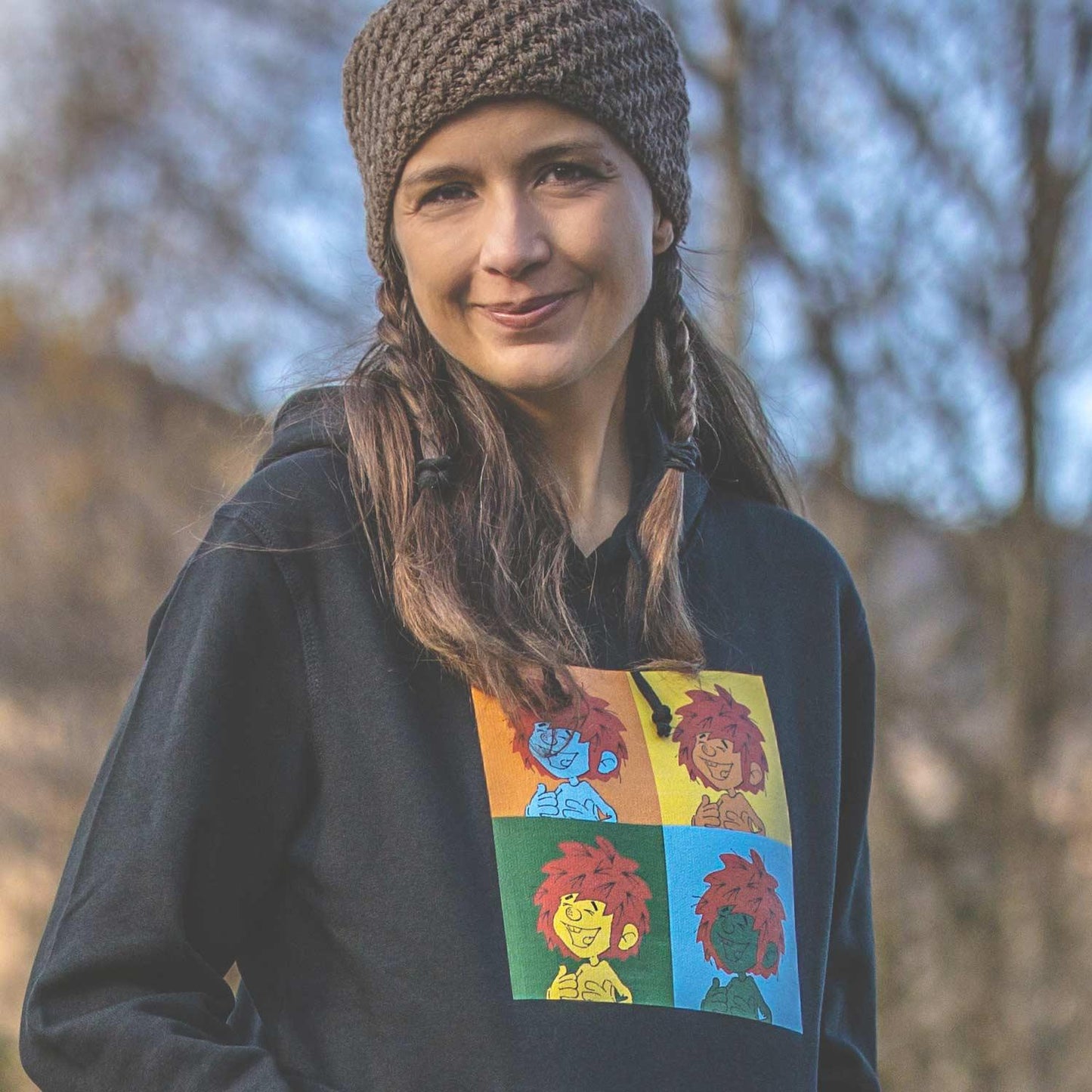 Â®Pumuckl Damen Hoodie "Pop Art"