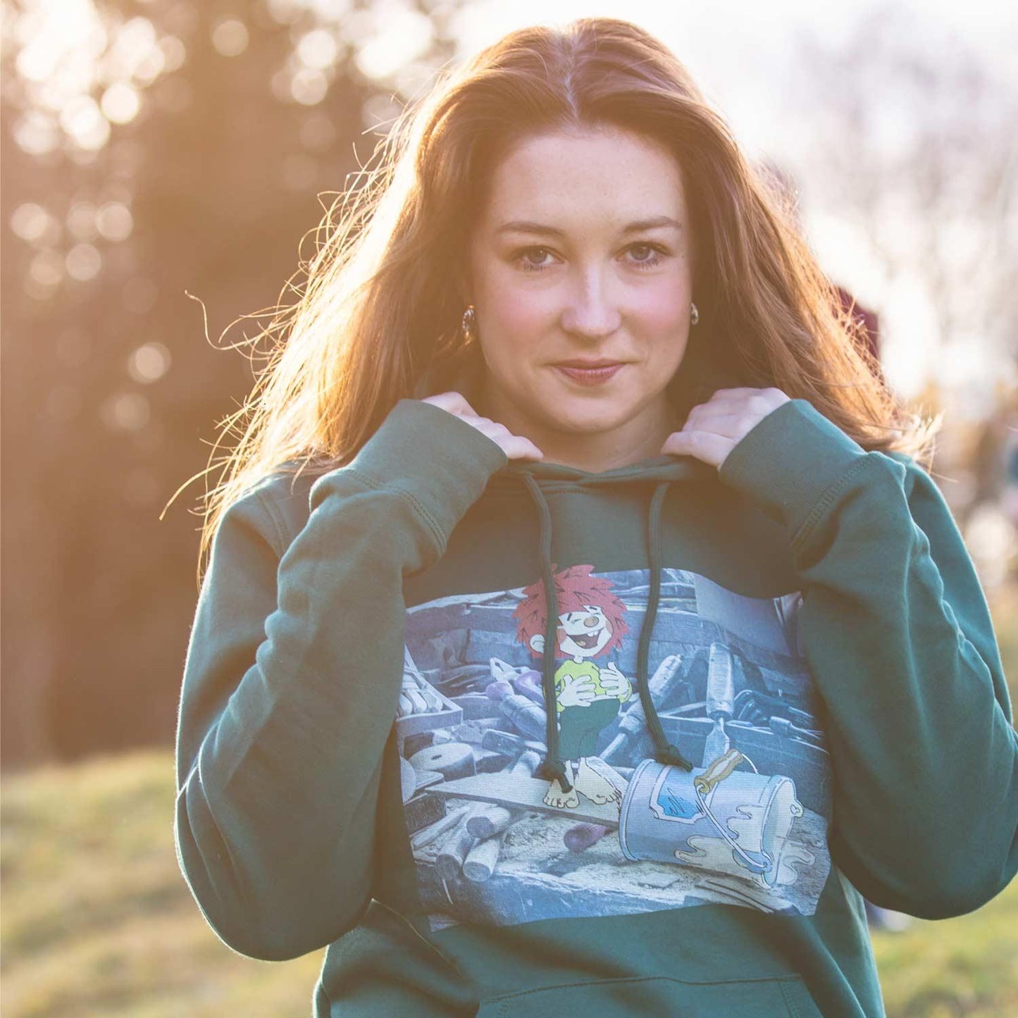 Â®Pumuckl Damen Hoodie "Werkstatt"