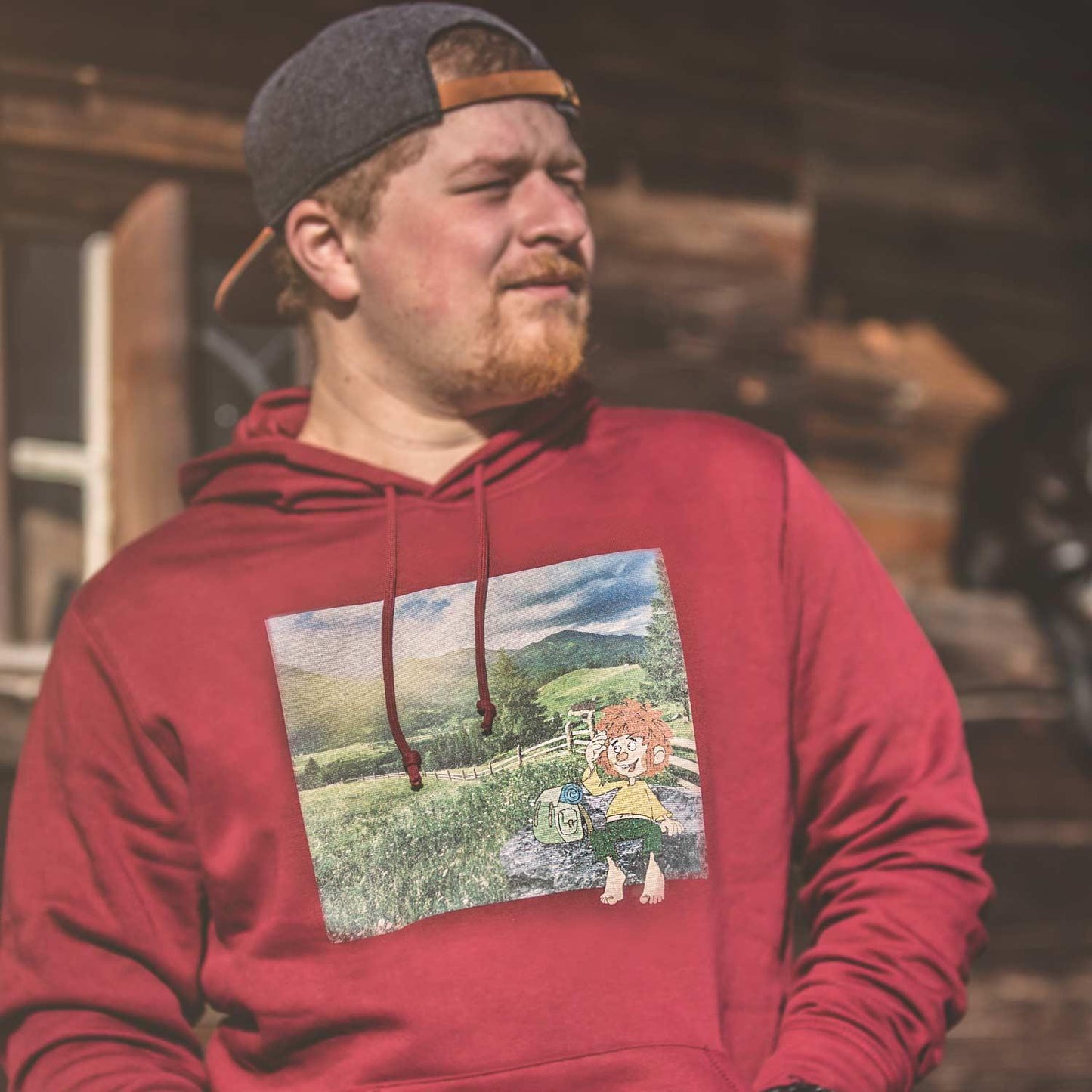 Â®Pumuckl Herren Hoodie "Berg-Kobold"