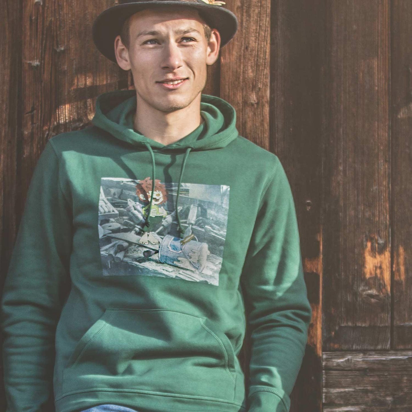Â®Pumuckl Herren Hoodie "Werkstatt"