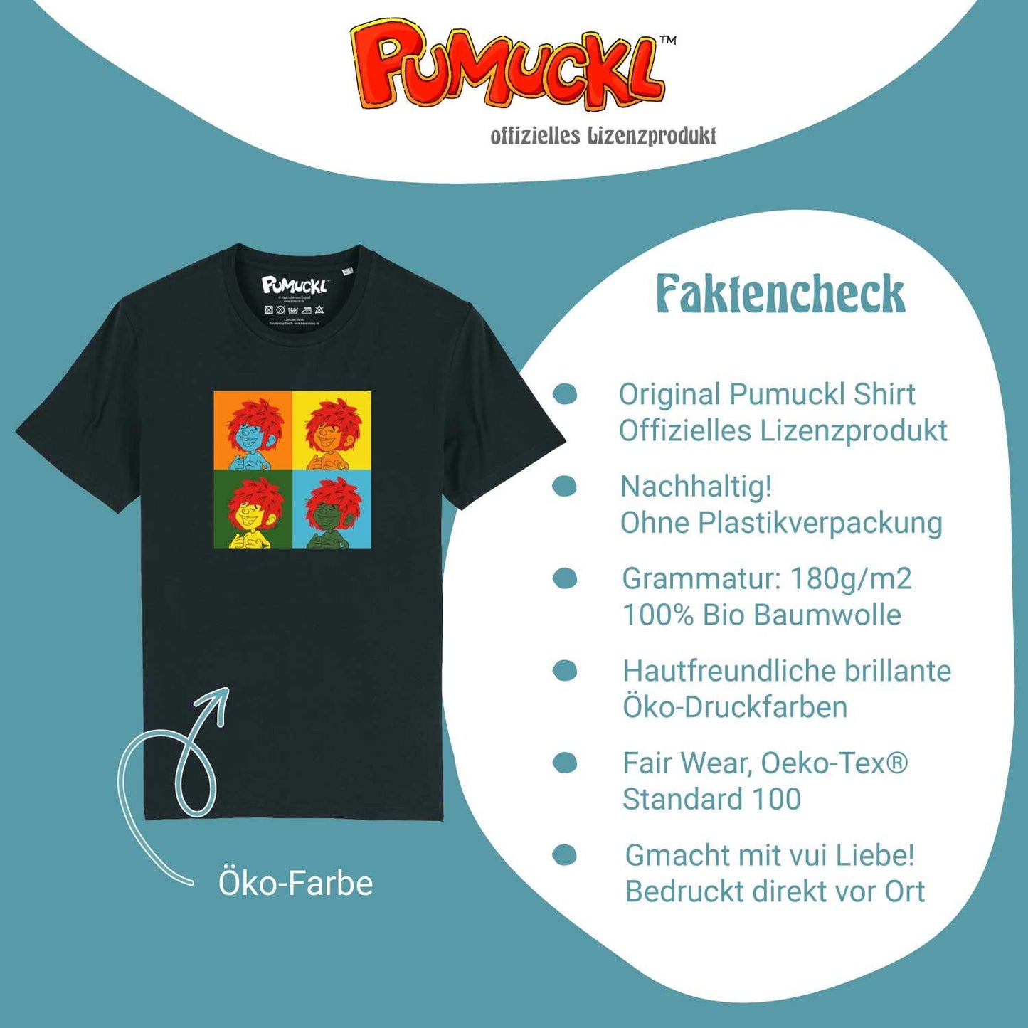 Â®Pumuckl Herren T-Shirt "Pop Art"