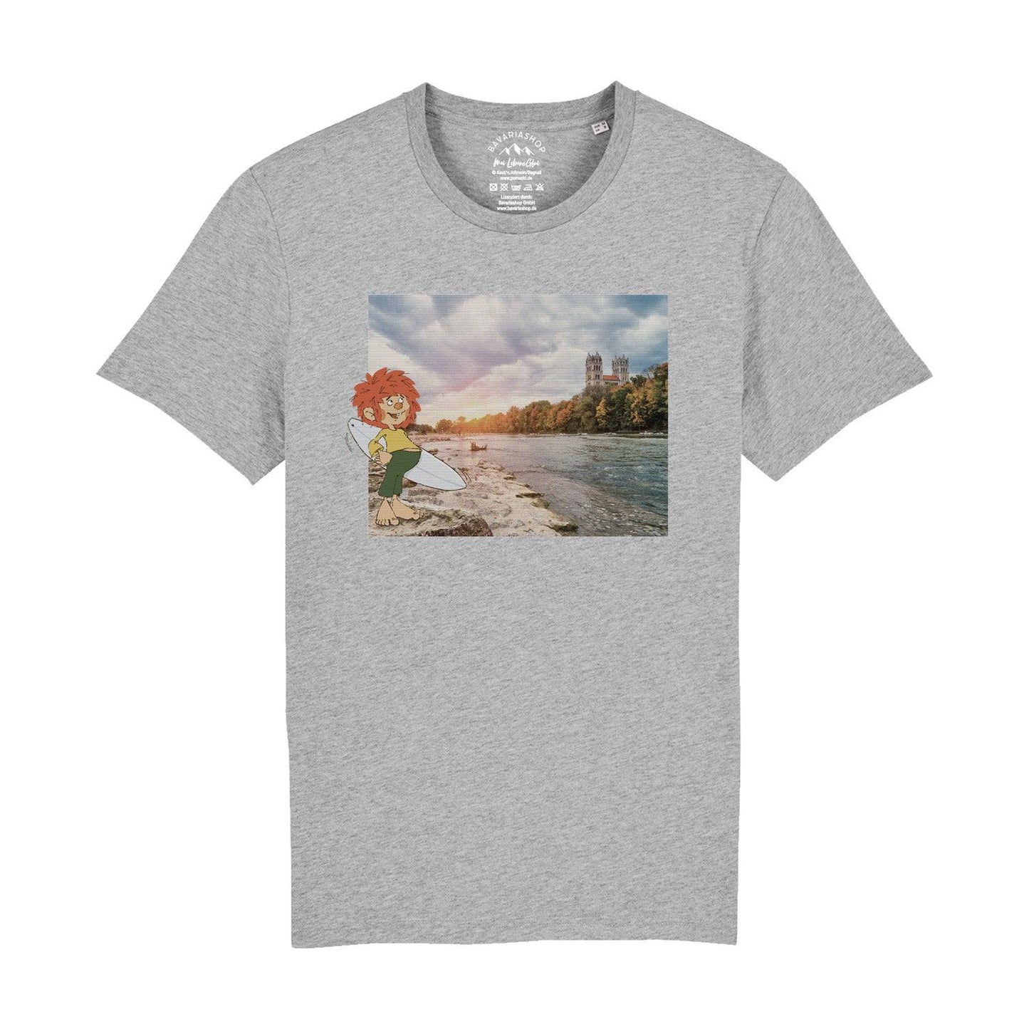 Â®Pumuckl Herren T-Shirt "Surfer-Kobold"
