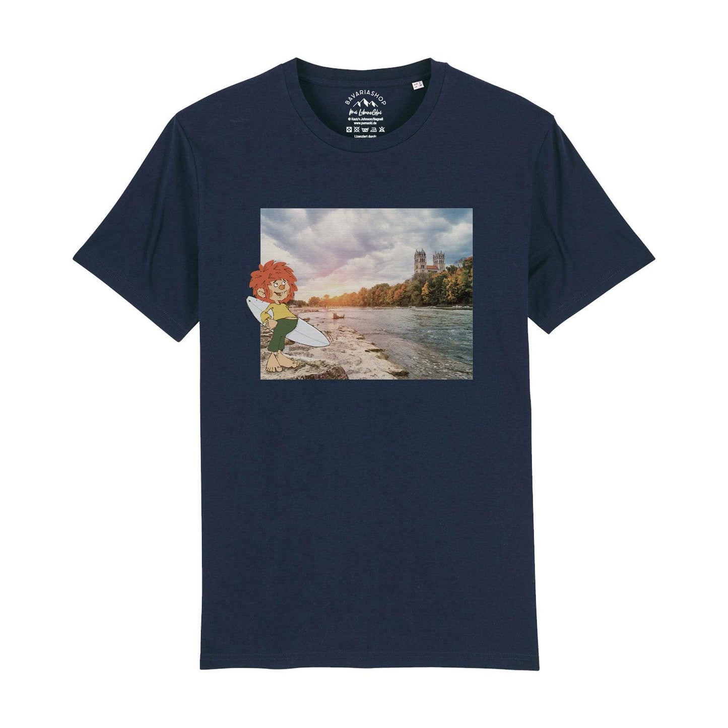 Â®Pumuckl Herren T-Shirt "Surfer-Kobold"