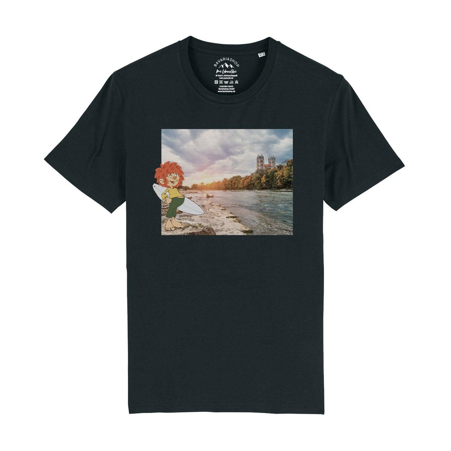 Â®Pumuckl Herren T-Shirt "Surfer-Kobold"