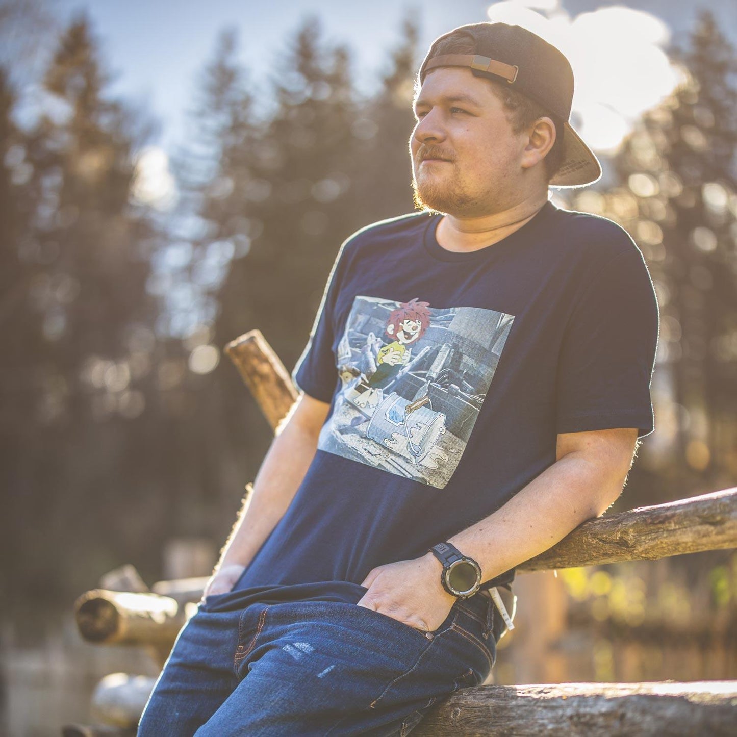 Â®Pumuckl Herren T-Shirt "Werkstatt"
