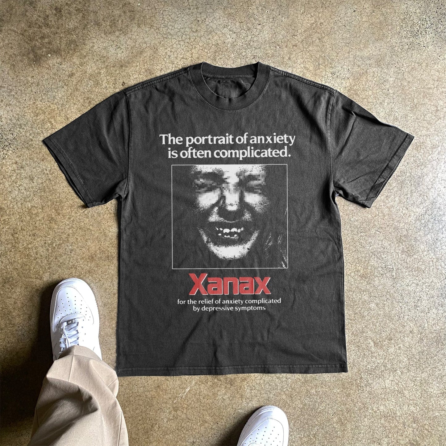 ANXIETY HEAVYWEIGHT BLACK TSHIRT