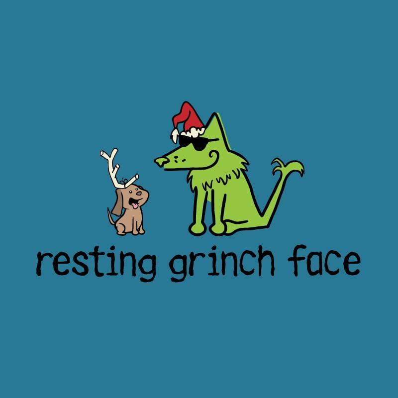 Resting Grinch Face - Ladies T-Shirt V-Neck