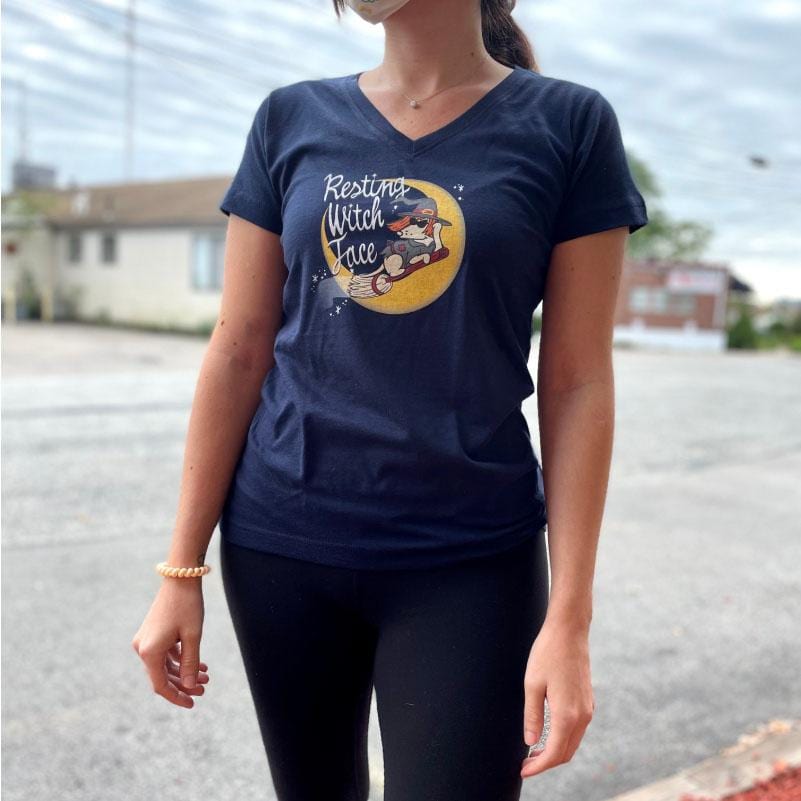 Resting Witch Face - Ladies T-Shirt V-Neck