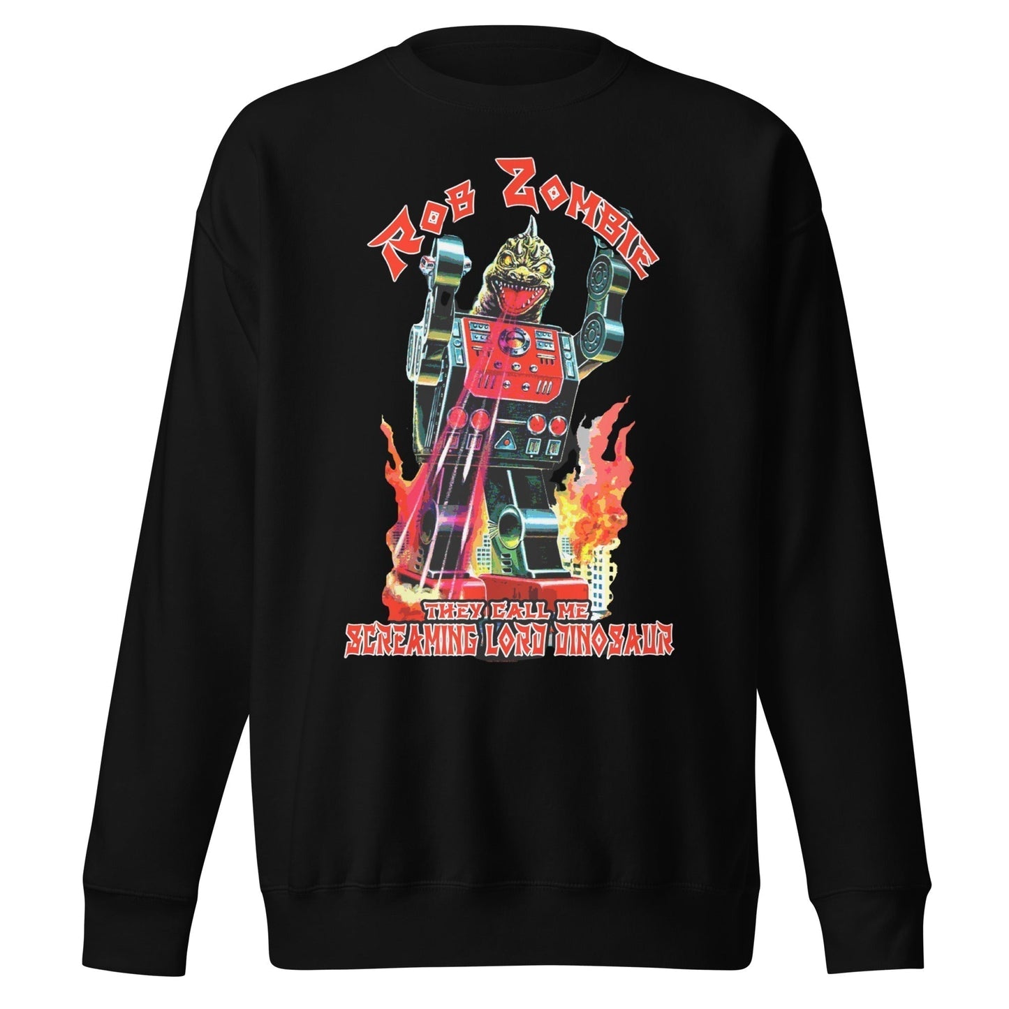 Rob Zombie Lord Dinosaur Jumbo Print Sweatshirt