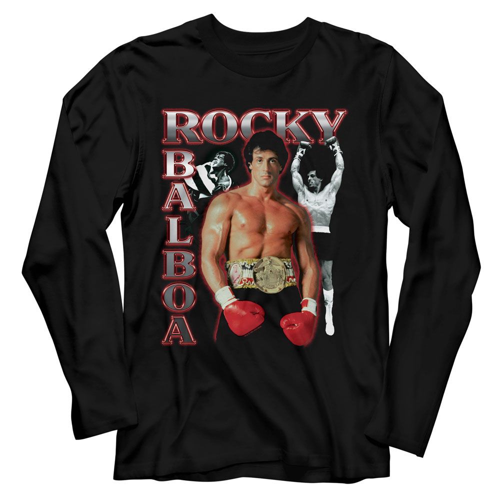 Rocky - Three Photo Collage Long Sleeve Tee