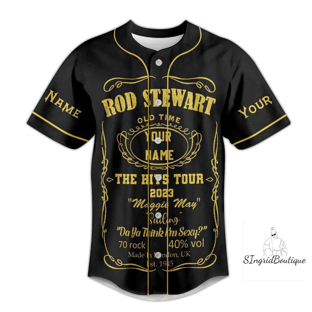 Rod Stewart Jersey Shirt, Custom Rod Stewart Baseball Jersey - lylyprint.com