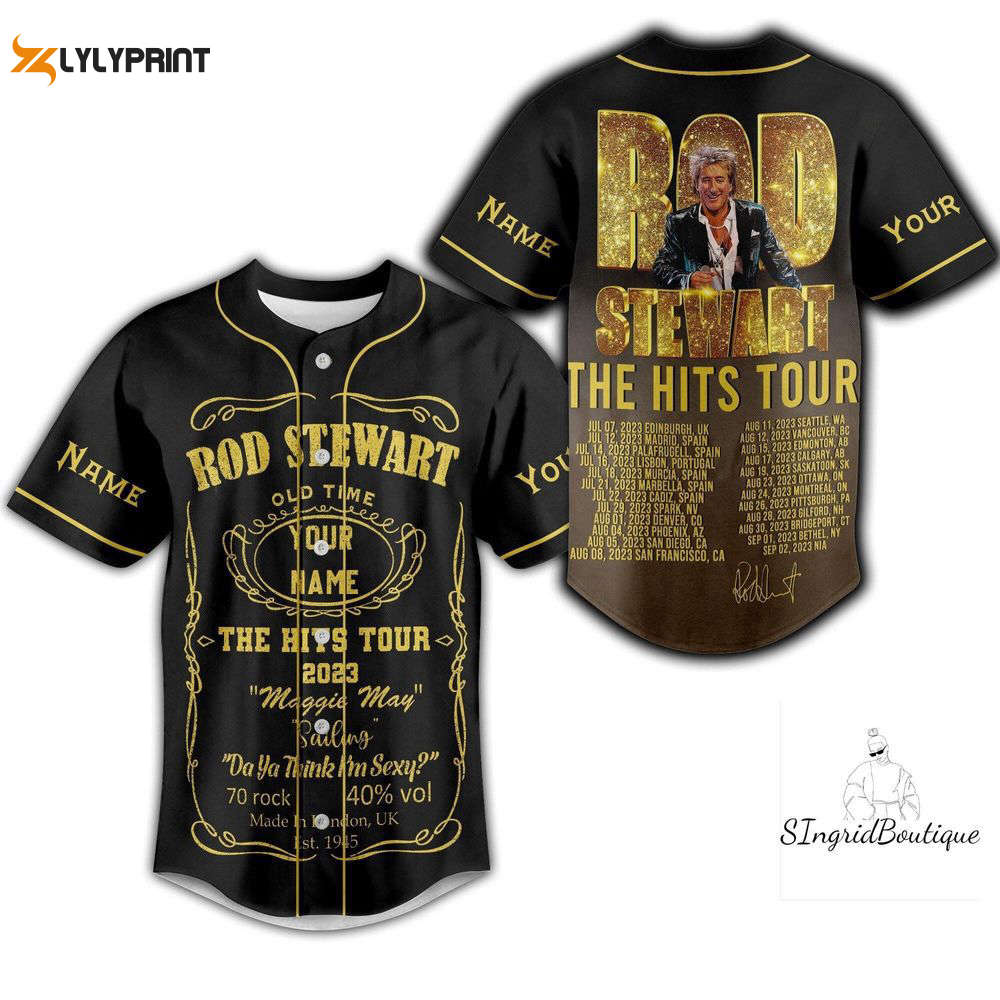 Rod Stewart Jersey Shirt, Custom Rod Stewart Baseball Jersey - lylyprint.com