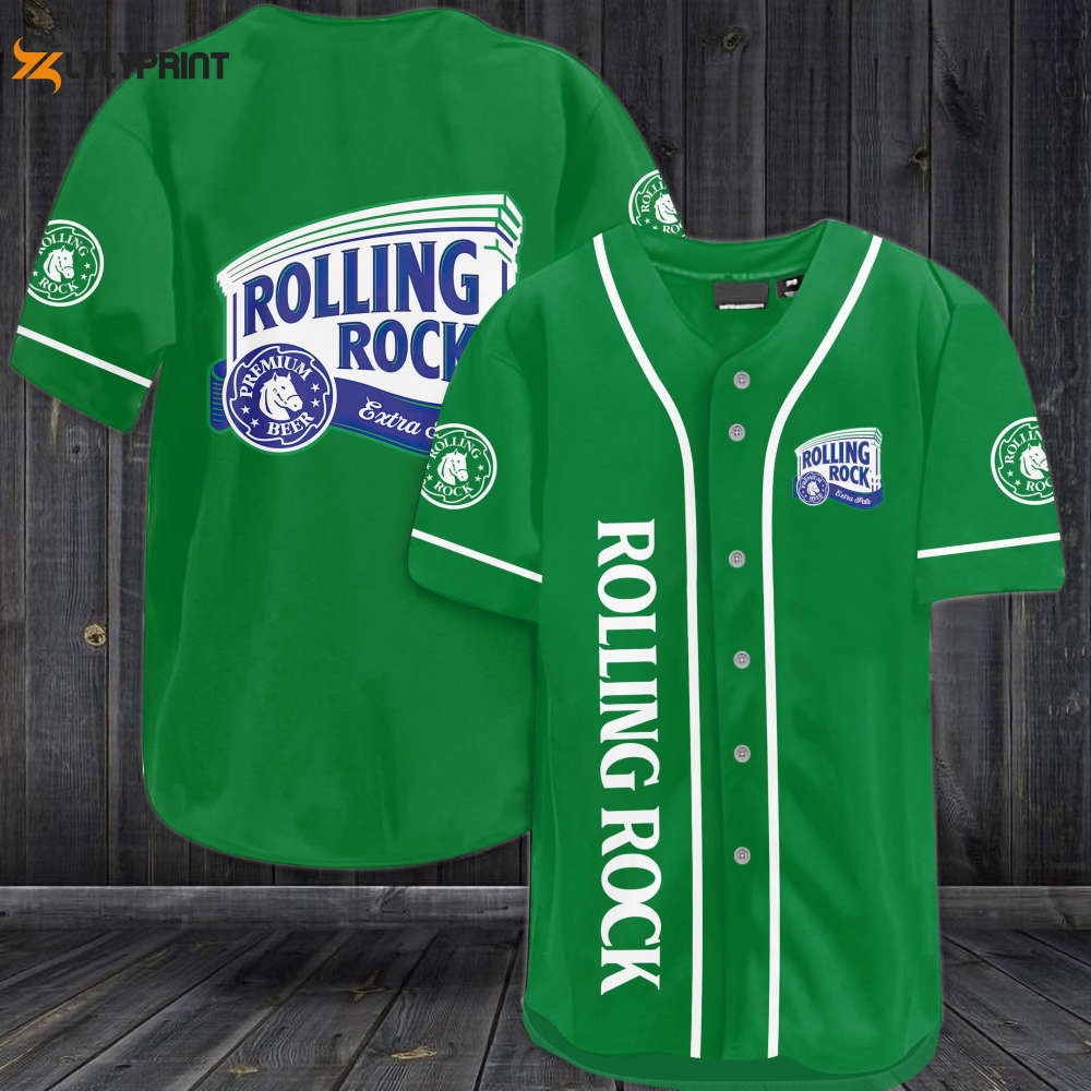 Rolling Rock Beer Baseball Jersey - lylyprint.com