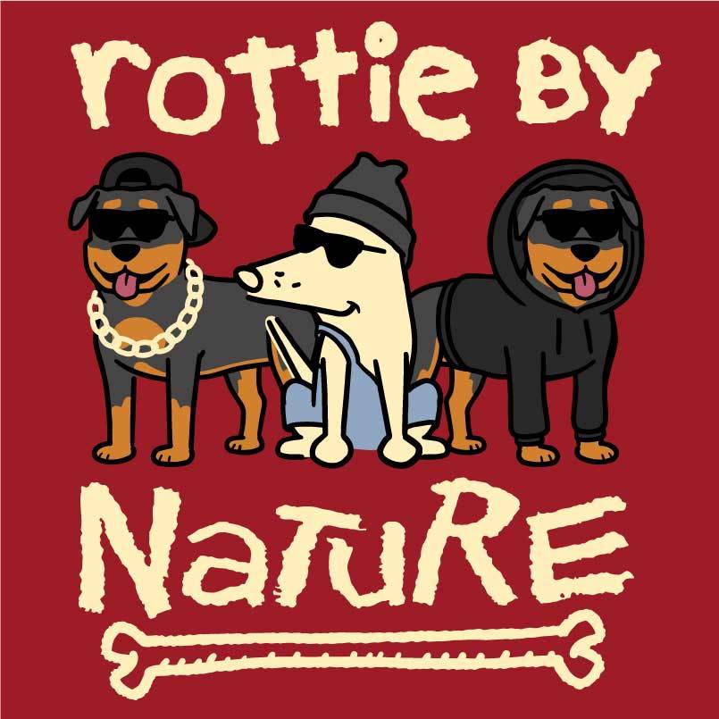 Rottie By Nature  - Ladies T-Shirt V-Neck