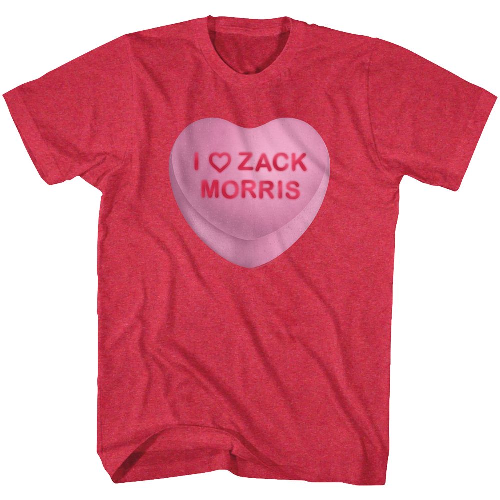 Saved By The Bell Zack Candy Heart Boyfriend Tee