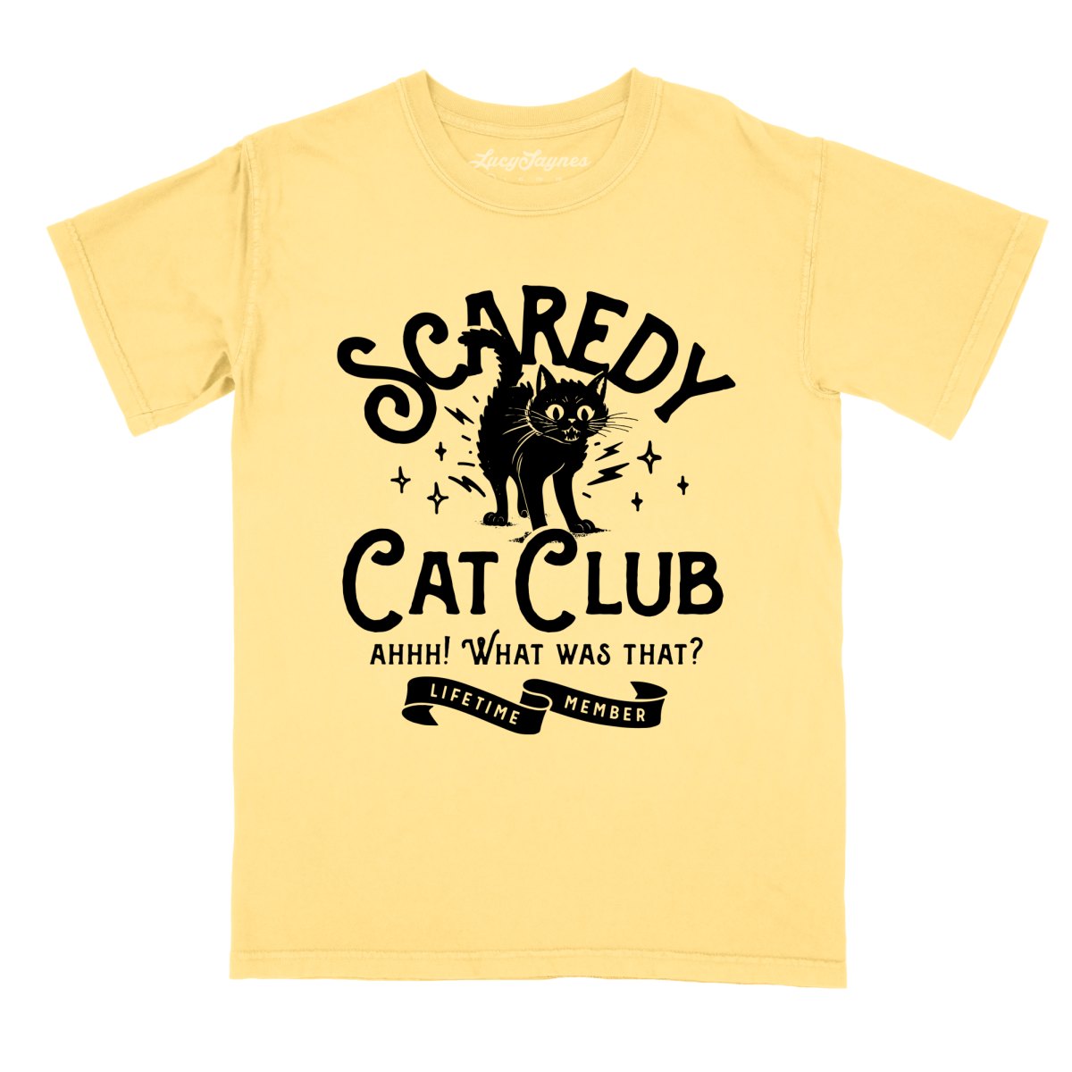Scaredy Cat Club Comfort Colors Tee