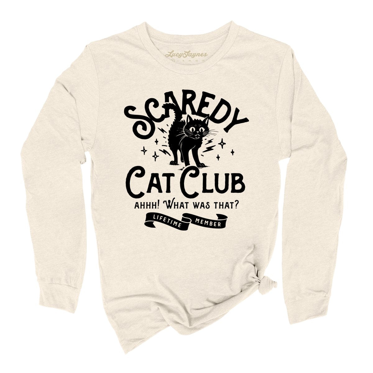 Scaredy Cat Club Long Sleeve Tee
