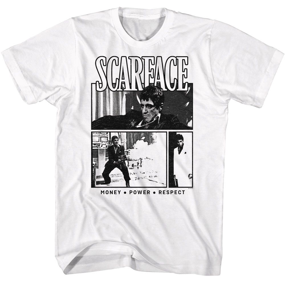 Scarface - Comic Background T-Shirt