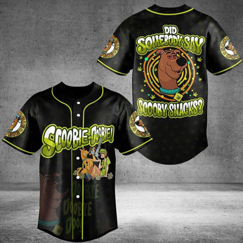Scooby Doo Did Somebody Say Scooby Snacks 3D Baseball Jersey Shirt - lylyprint.com