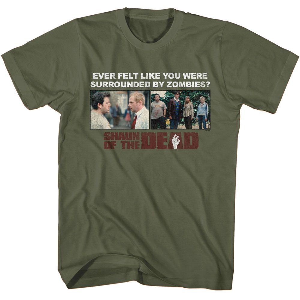 Shaun Of The Dead - Surrounded By Zombies T-Shirt