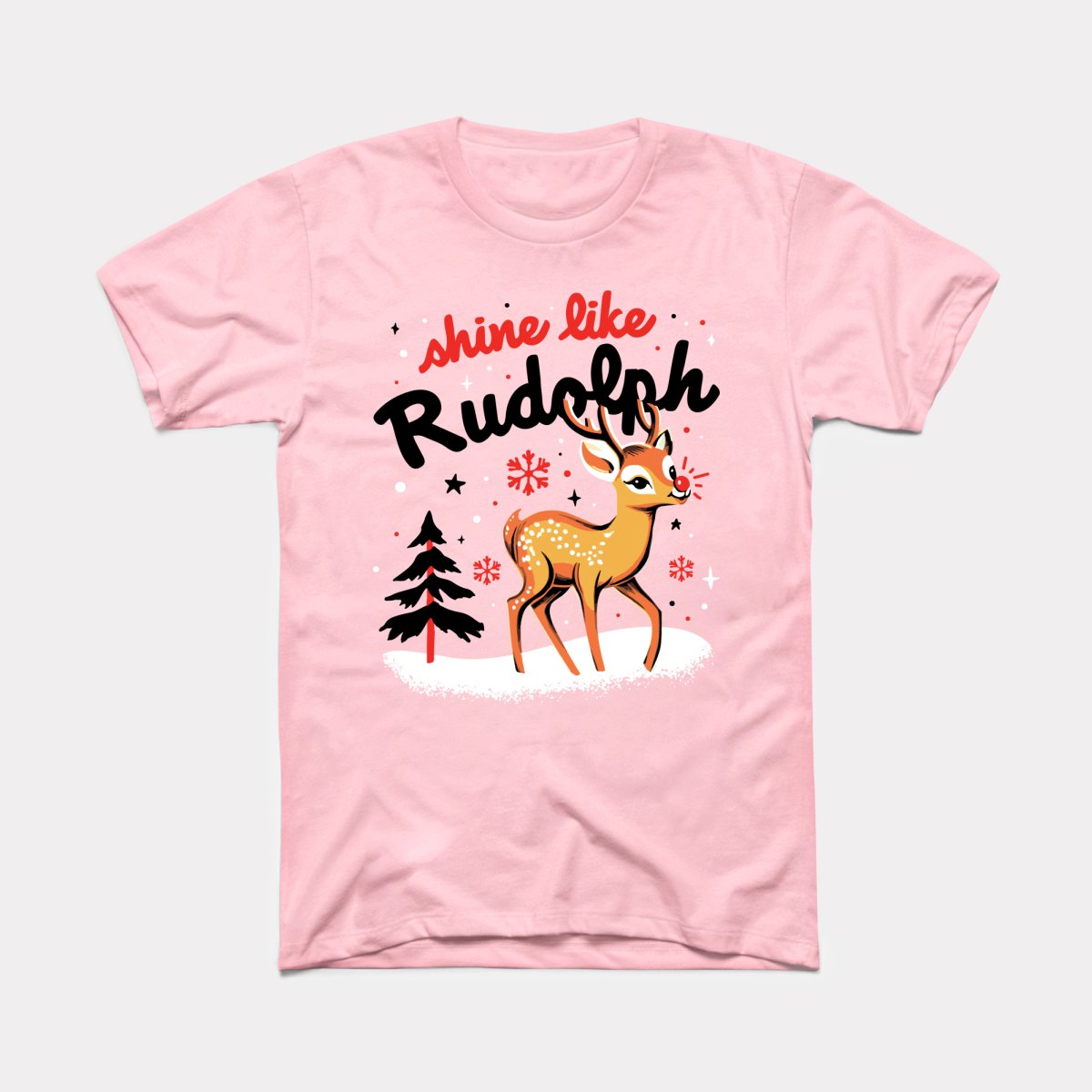 Shine Like Rudolph Adult Unisex Tee