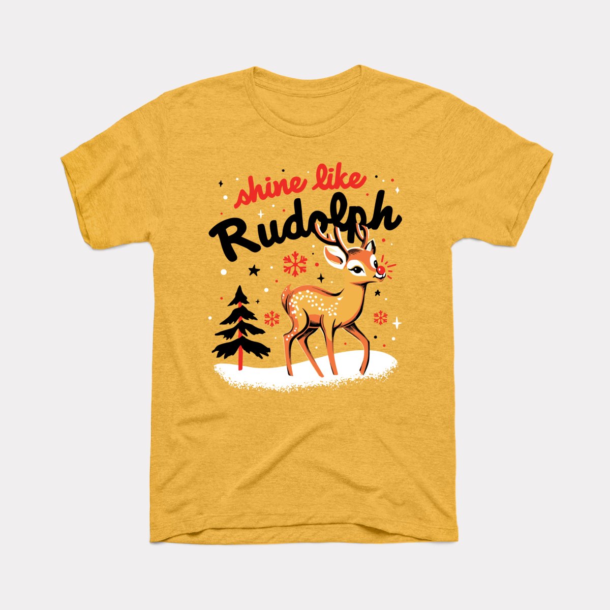 Shine Like Rudolph Adult Unisex Tee