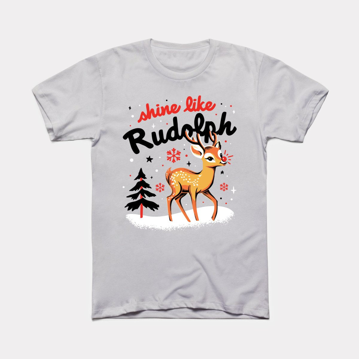 Shine Like Rudolph Adult Unisex Tee