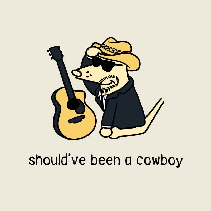 Should've Been a Cowboy - Ladies T-Shirt V-Neck