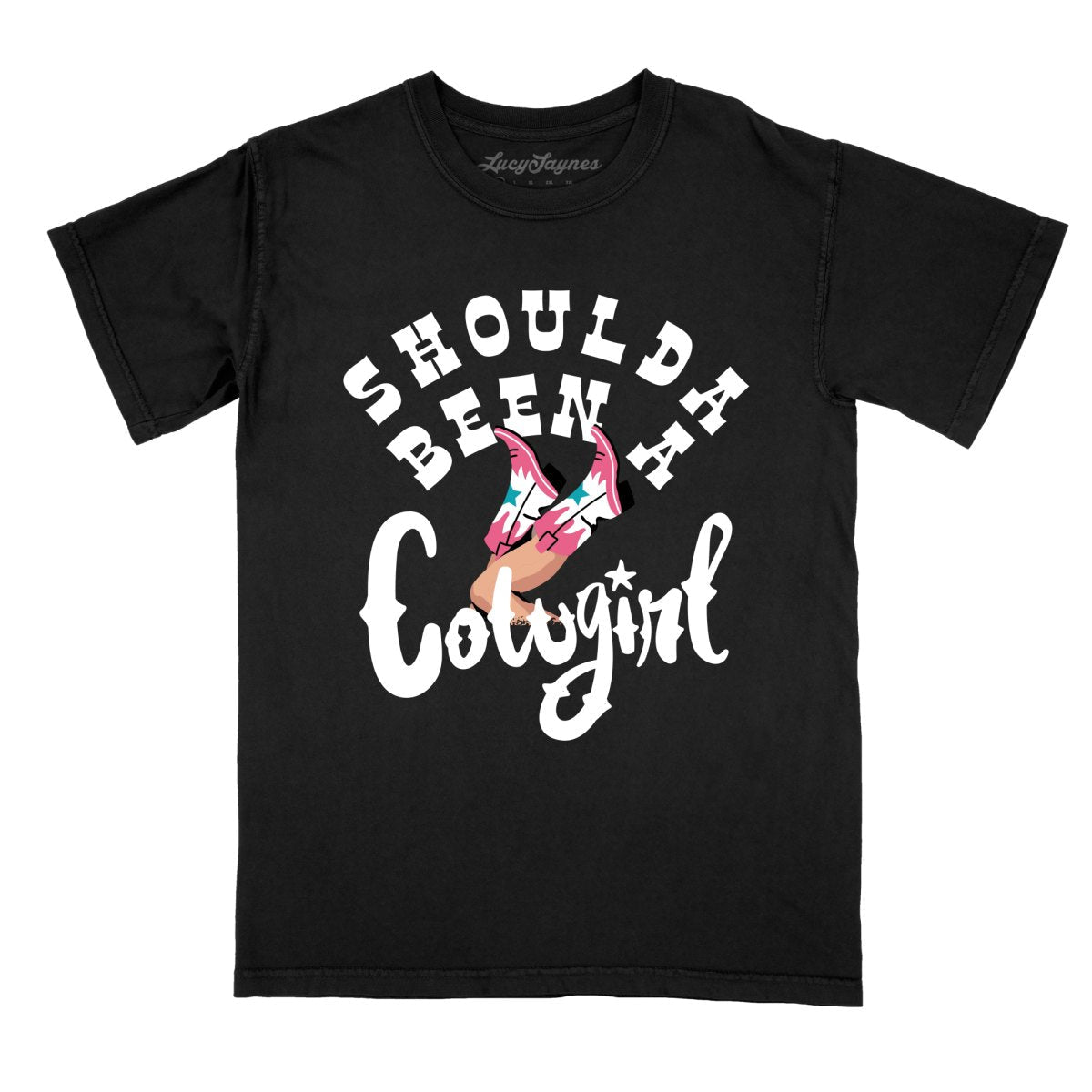 Should of Been a Cowgirl Comfort Colors Tee