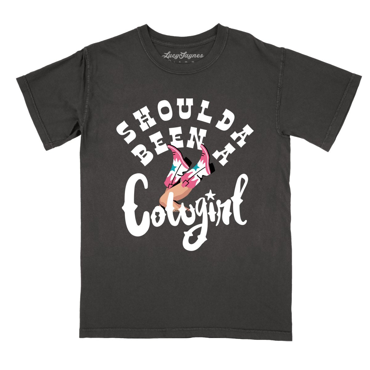 Should of Been a Cowgirl Comfort Colors Tee