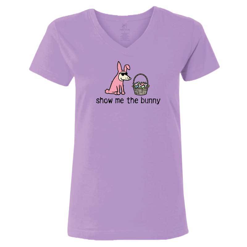 Show Me The Bunny - Ladies T-Shirt V-Neck