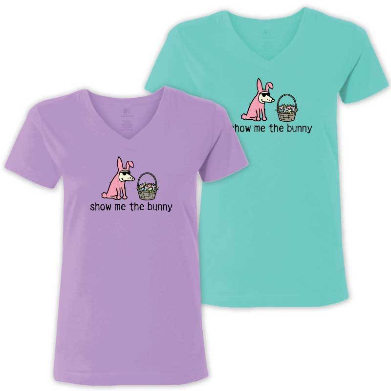 Show Me The Bunny - Ladies T-Shirt V-Neck