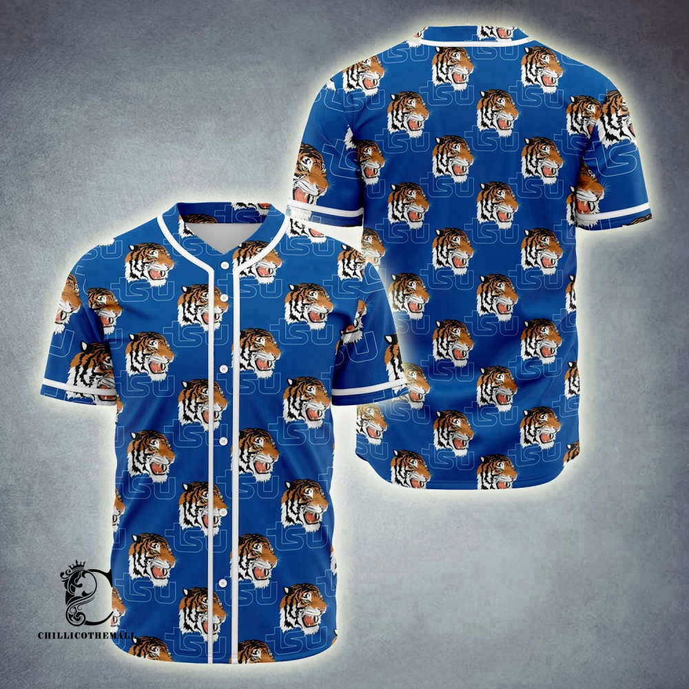 Show Your Team Spirit with Tennessee State Tigers TSU Baseball Jersey - Aopprinter