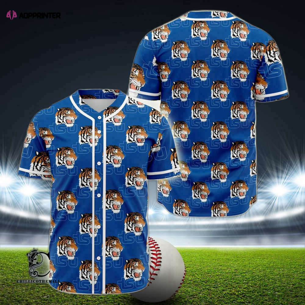 Show Your Team Spirit with Tennessee State Tigers TSU Baseball Jersey - Aopprinter