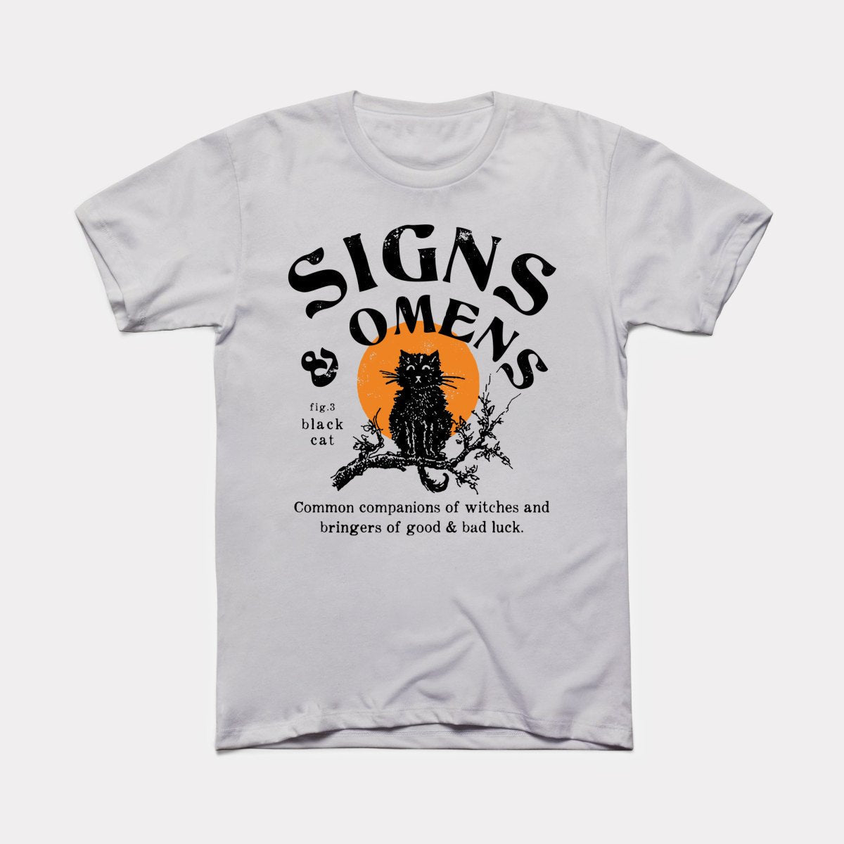 Signs And Omens Black Cat Adult Unisex Tee