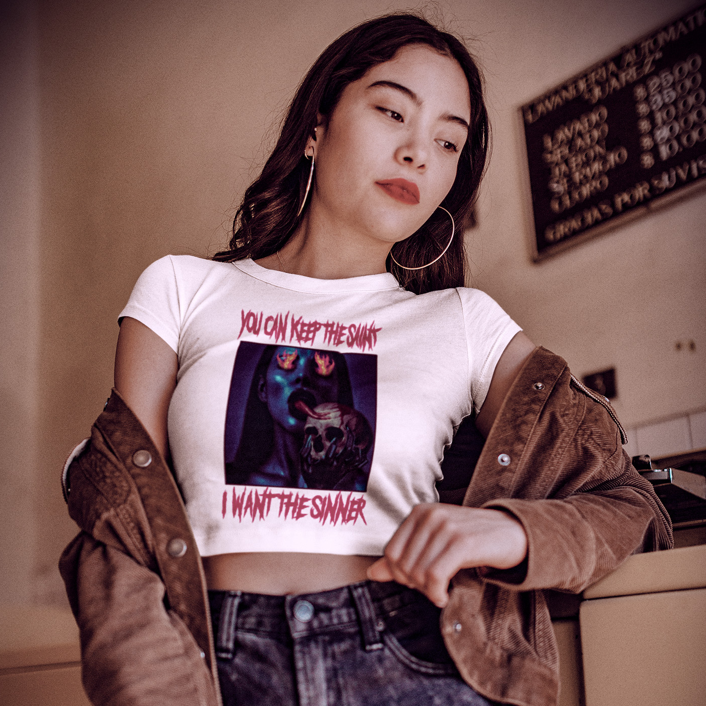 Sinner & Saint Cropped Tee