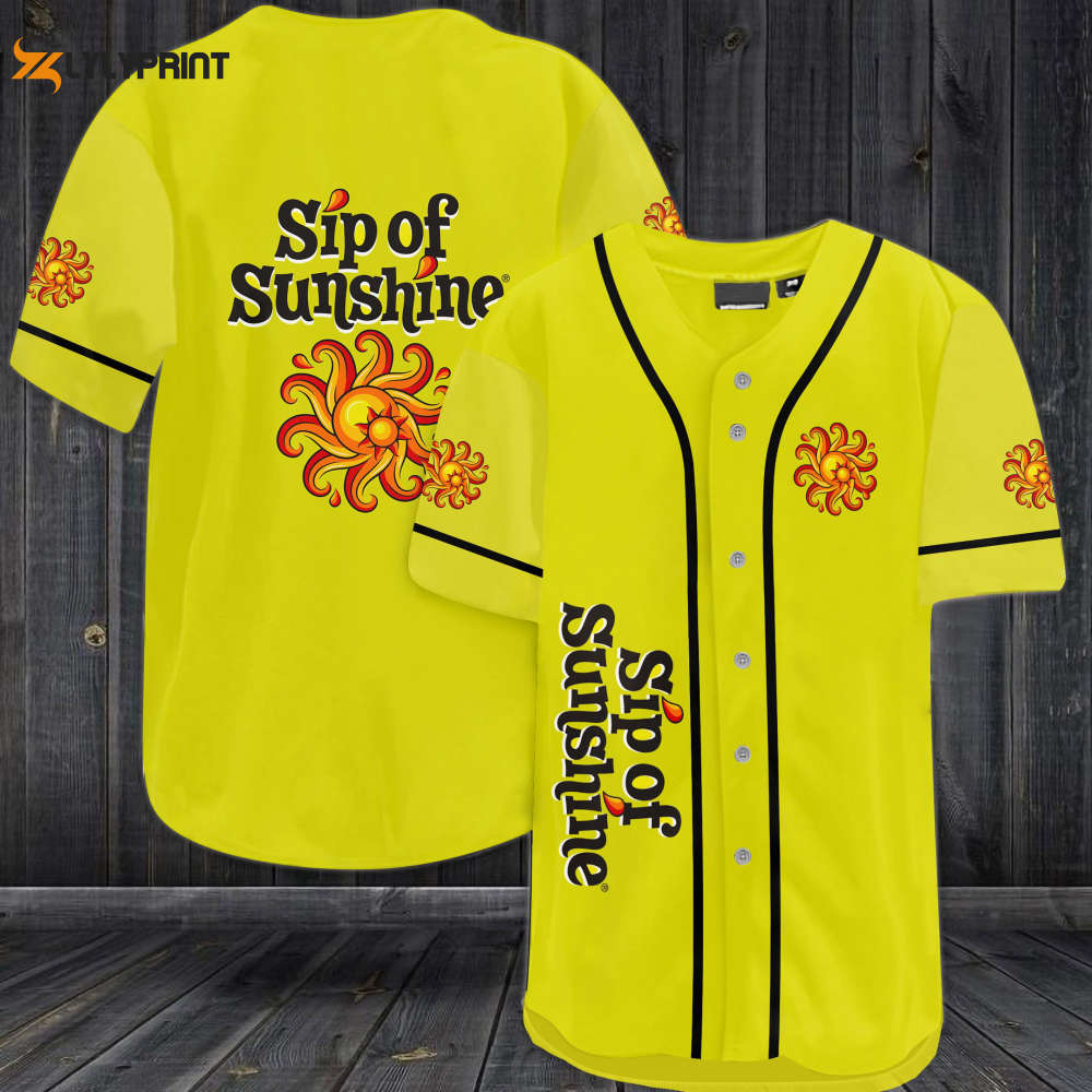 Sip Of Sunshine Beer Baseball Jersey - lylyprint.com