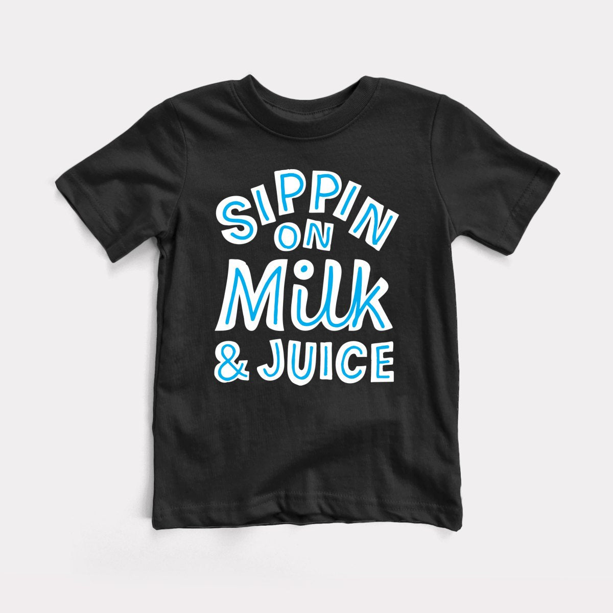 Sippin On Milk And Juice Toddler Tee
