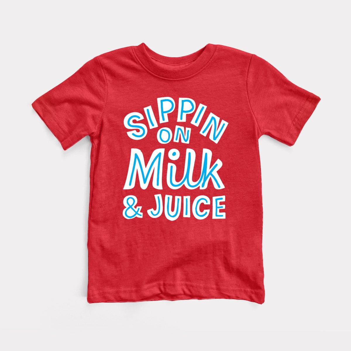Sippin On Milk And Juice Toddler Tee