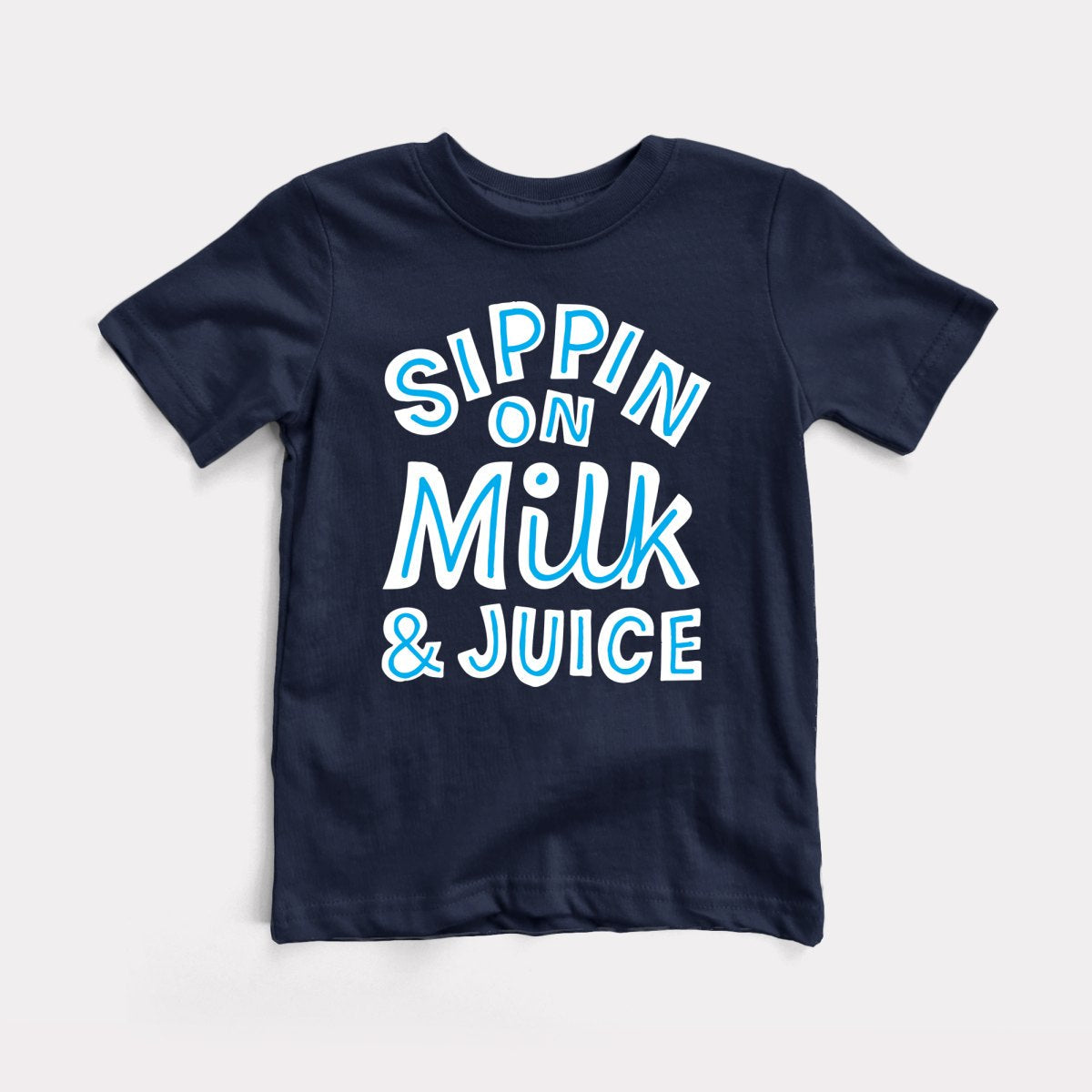 Sippin On Milk And Juice Toddler Tee
