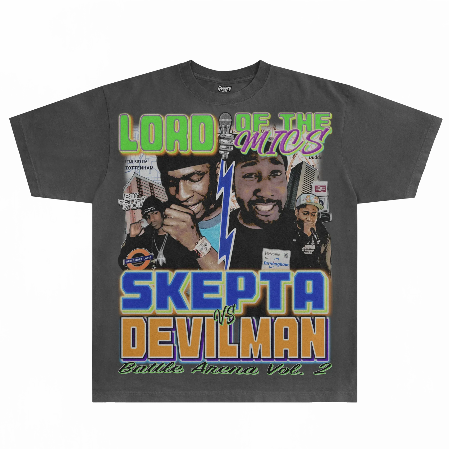 Skepta vs Devilman Lord of the Mics Tee Style002